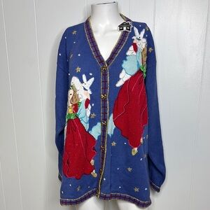 Vintage storybook knits flights of angels new old stock 1X